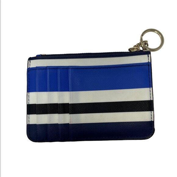 KATE SPADE New York♠️red white blue keychain wallet card holder designer holder - Picture 2 of 3